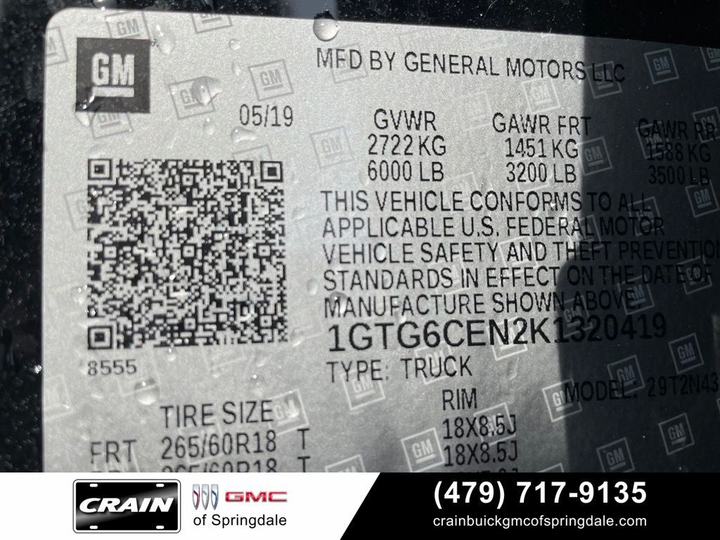 2019 GMC Canyon SLE1