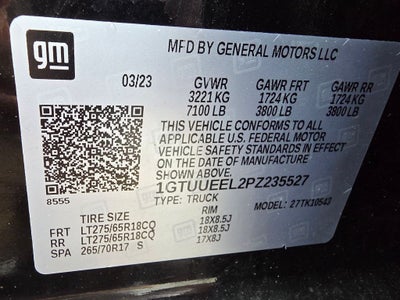 2023 GMC Sierra 1500 AT4 BLACK WIDOW 6.2 V/8