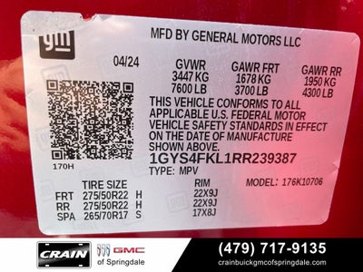 2024 Cadillac Escalade Sport Onyx Package