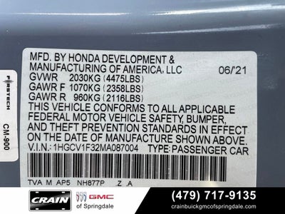 2021 Honda Accord Sport