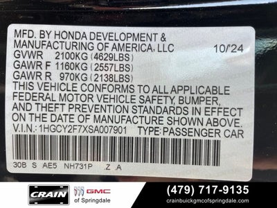 2025 Honda Accord Hybrid Sport-L