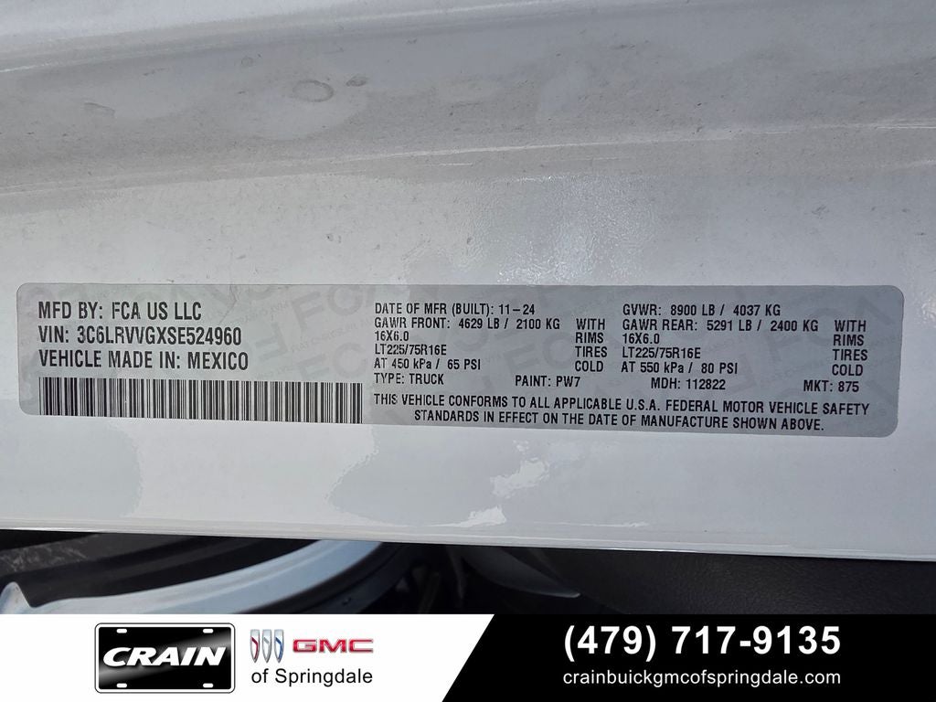 2025 RAM ProMaster 2500 Base 136 WB