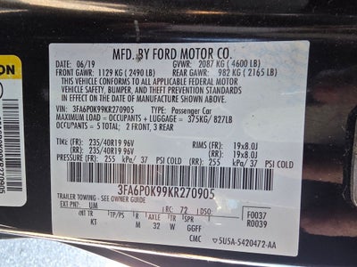 2019 Ford Fusion Titanium