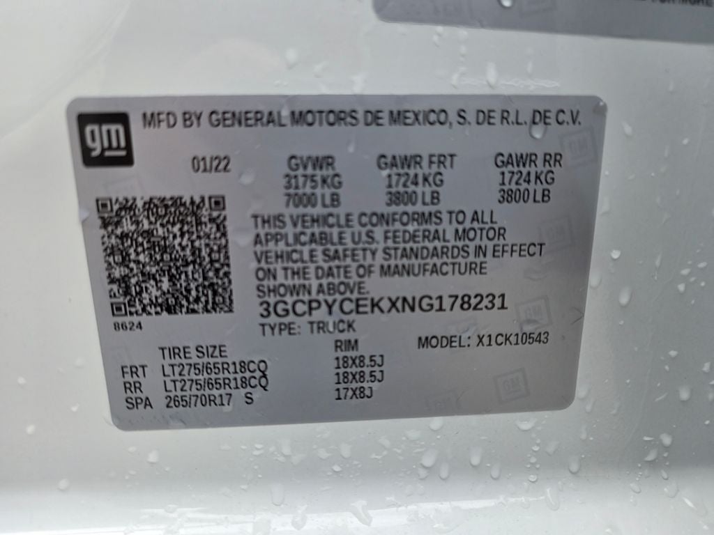 2022 Chevrolet Silverado 1500 LTD Custom Trail Boss