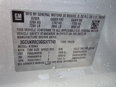 2016 Chevrolet Silverado 1500 LT LT2