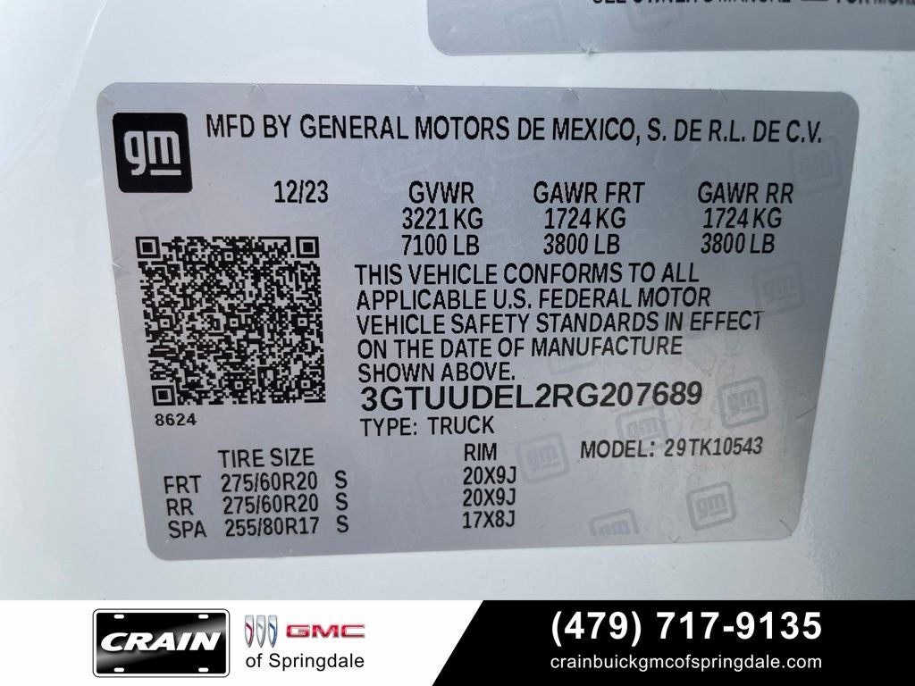 2024 GMC Sierra 1500 SLT Premium Plus Package