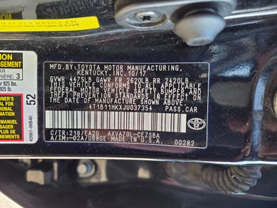 2018 Toyota Camry SE