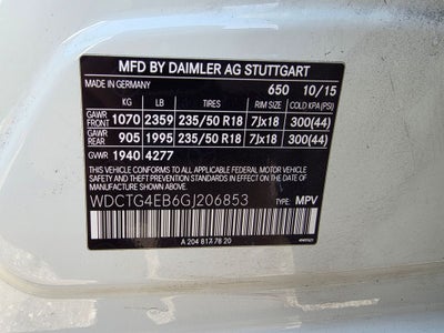 2016 Mercedes-Benz GLA GLA 250