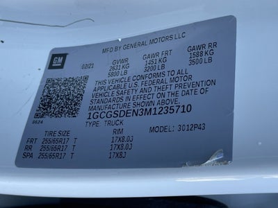 2021 Chevrolet Colorado Z71