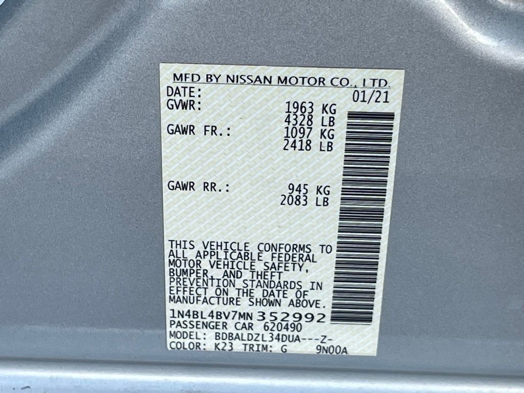 2021 Nissan Altima 2.5 S