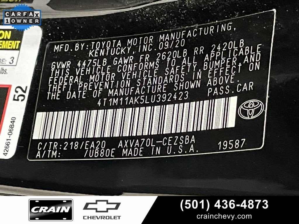 2020 Toyota Camry SE