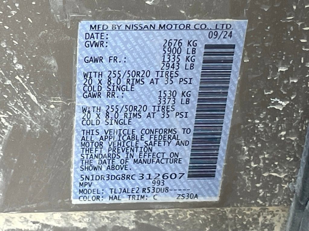 2024 Nissan Pathfinder Platinum