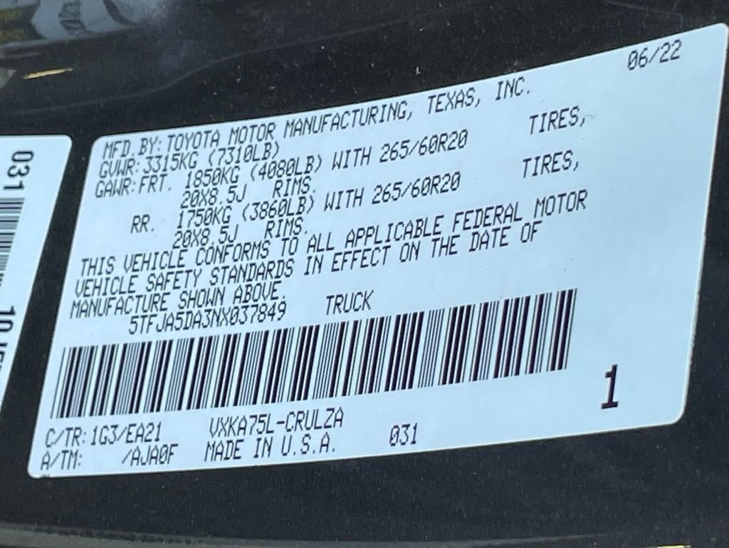 2022 Toyota Tundra 4WD Limited