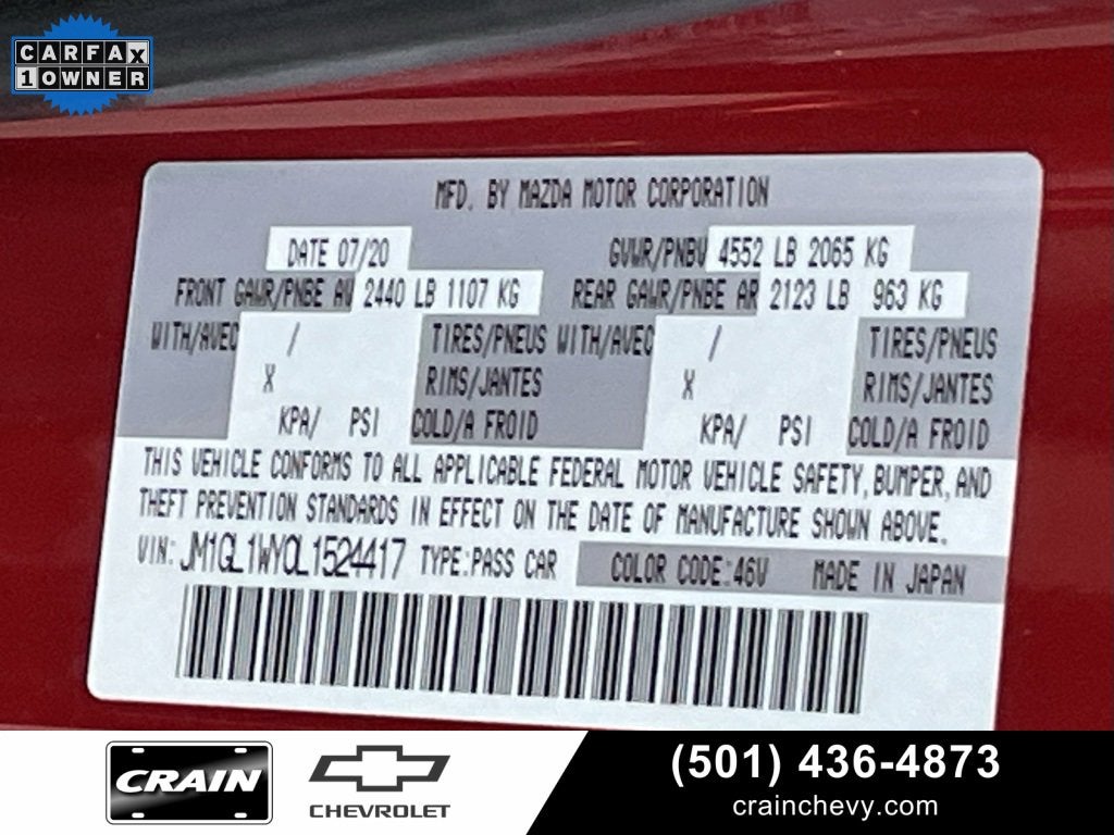 2020 Mazda Mazda6 Grand Touring Reserve