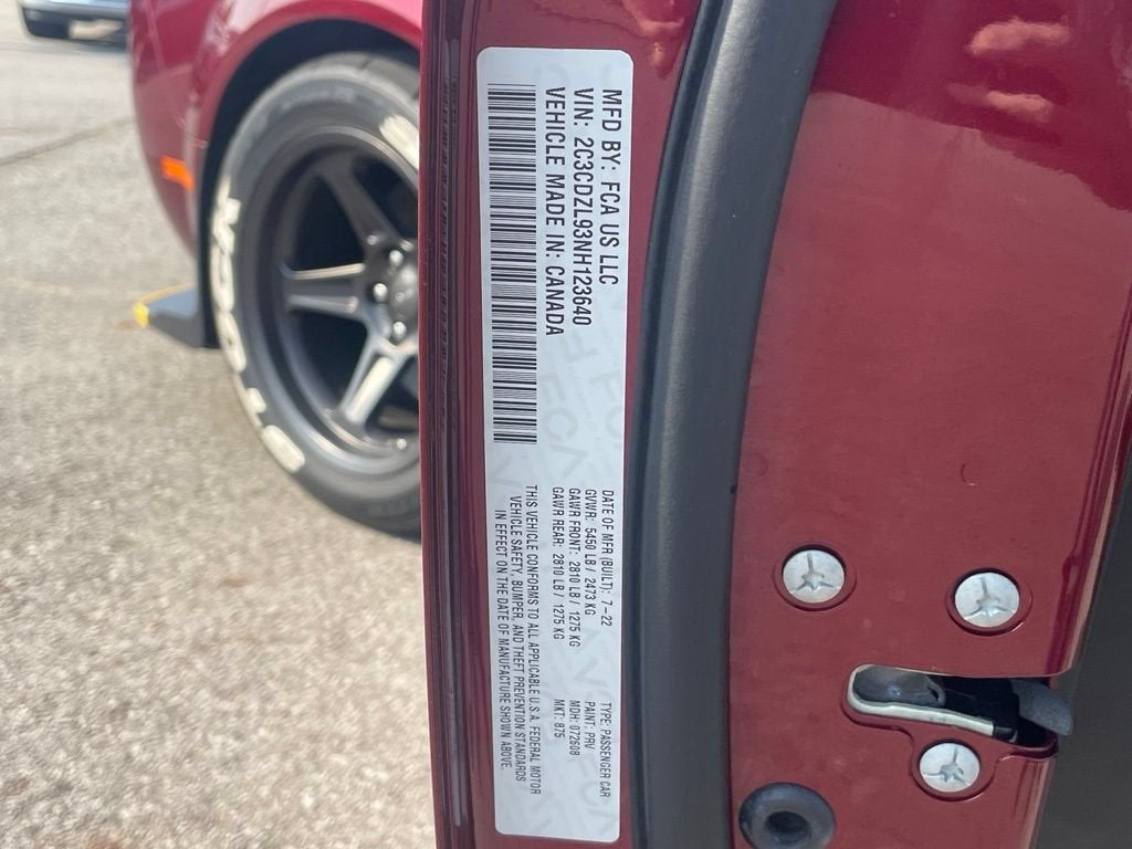 2022 Dodge Challenger SRT Super Stock