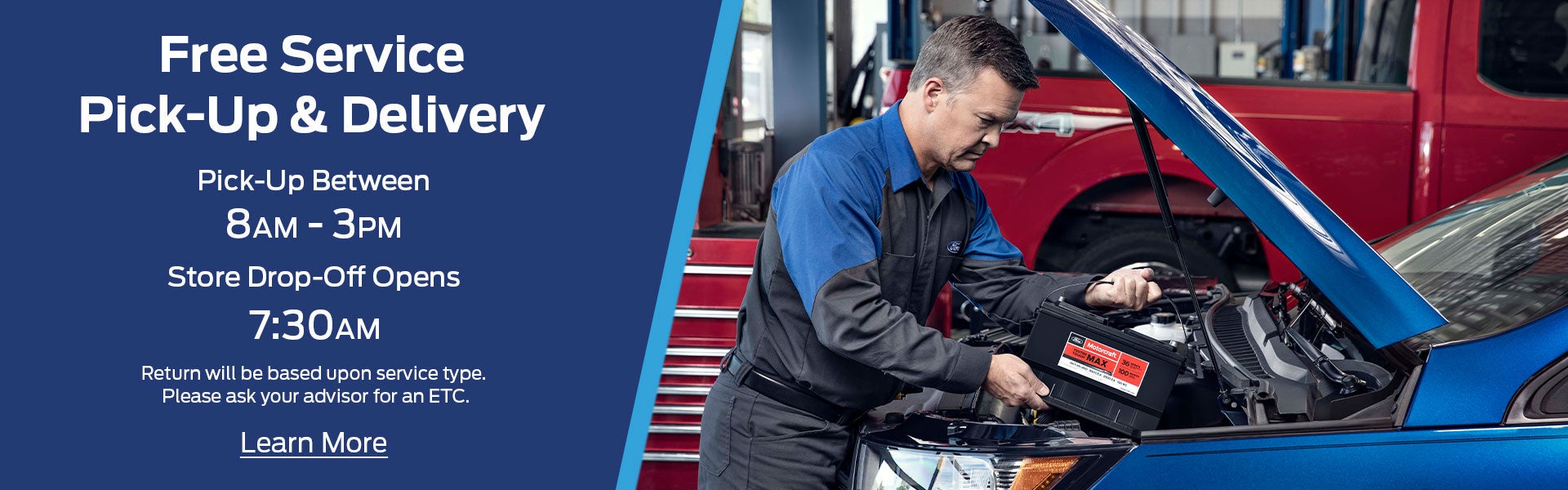 Free Service Pick Up & Delivery