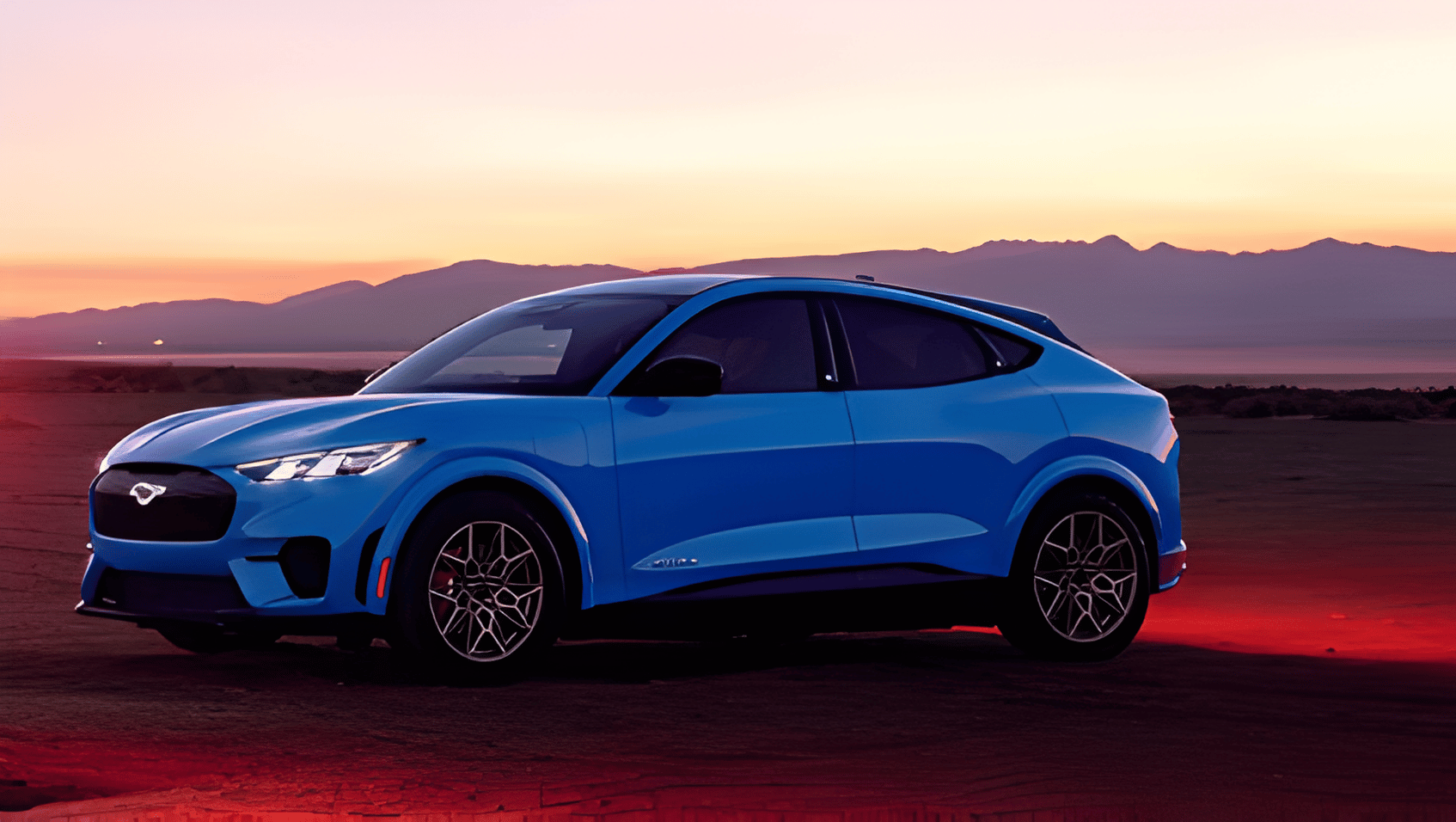 Side view of 2026 Ford Mustang Mach-E in Jacksonville, AR